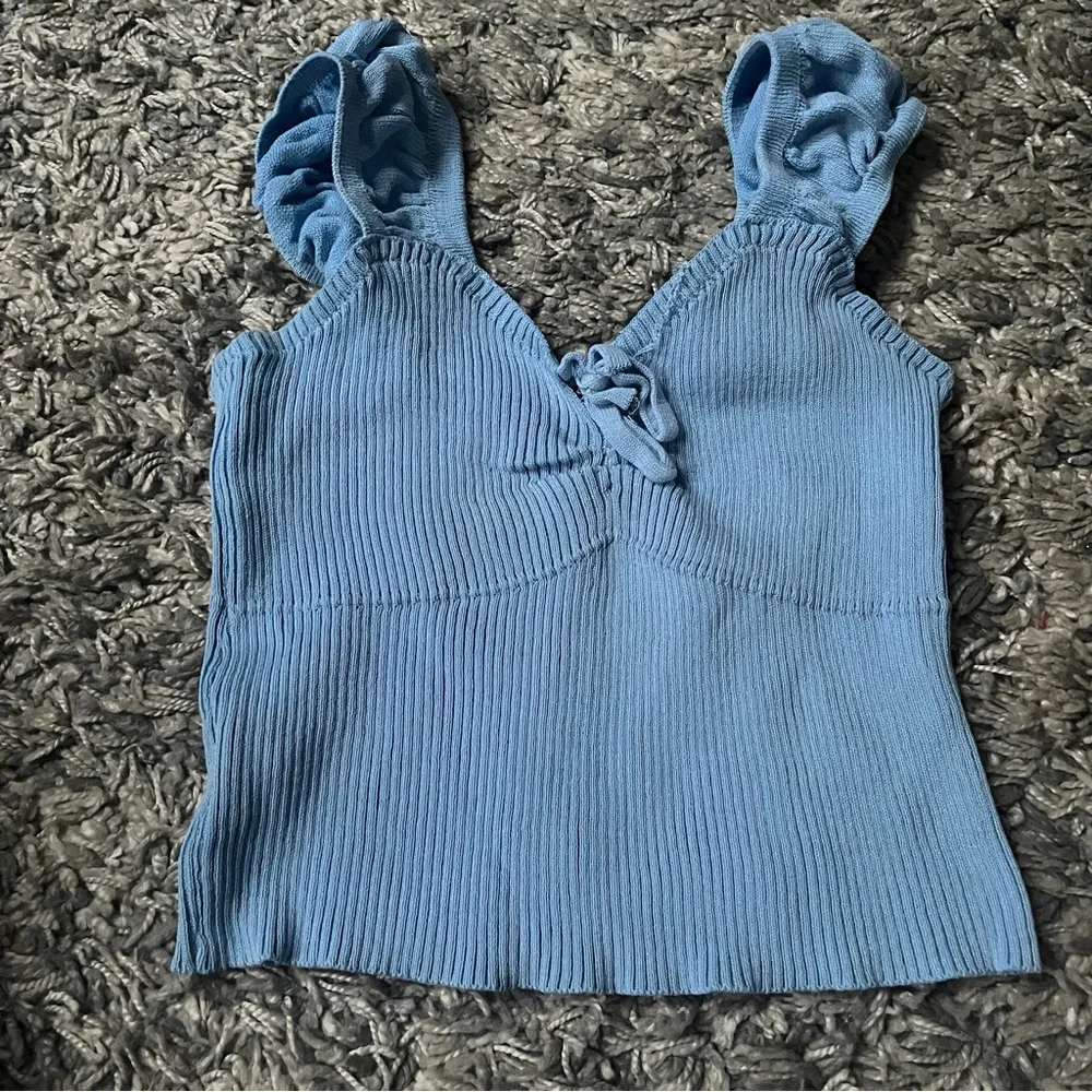 Blue Rib tank top - Picture 2 of 5